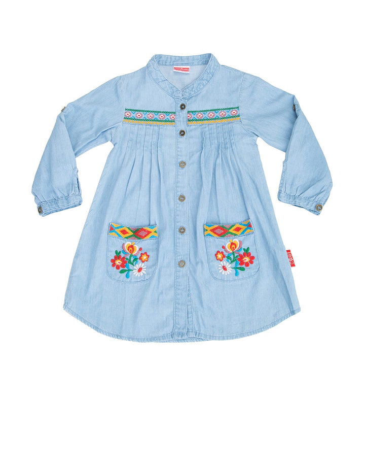 Cool Baby Blouse Embroidery Flowers