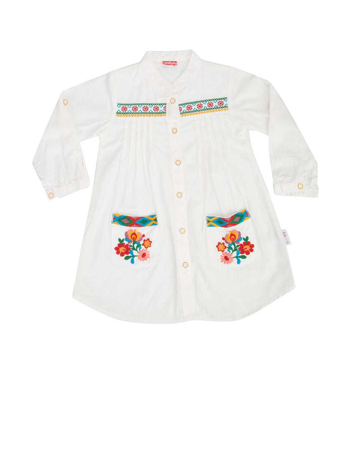 Cool Baby Blouse Poplin Embroidery Flowers