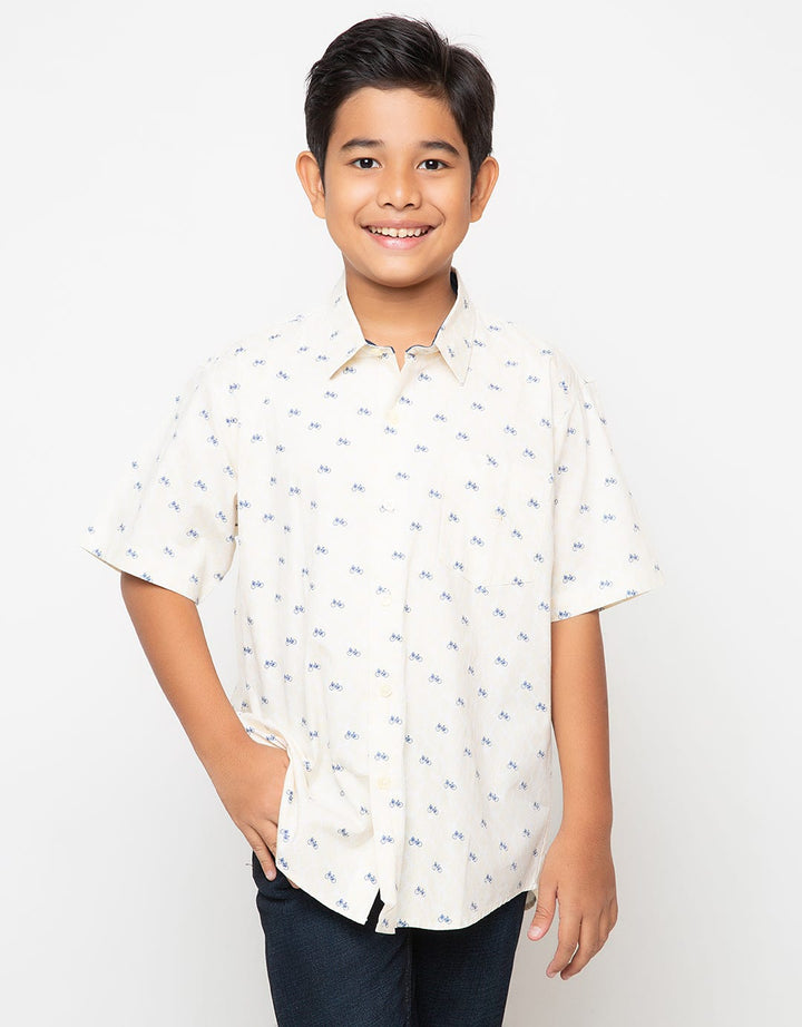 Crocodile Junior Kemeja Bicycle Print