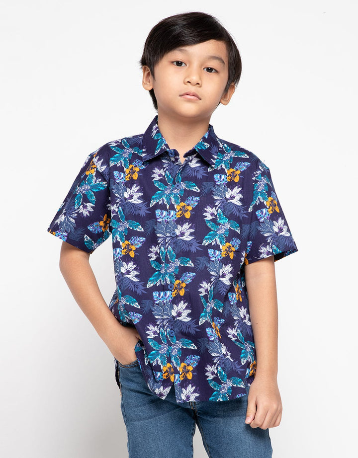 Crocodile Junior Kemeja Flower Print