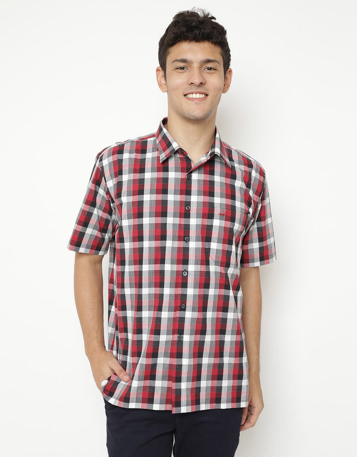 Crocodile Plaid Print Shirt