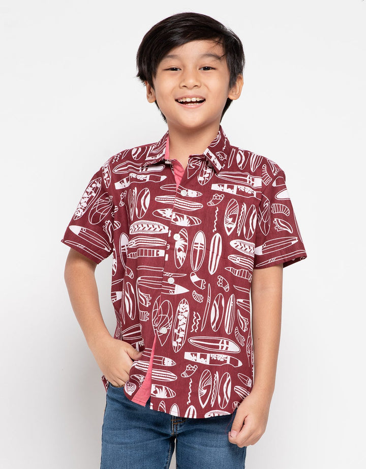 Crocodile Junior Kemeja Surf Printed