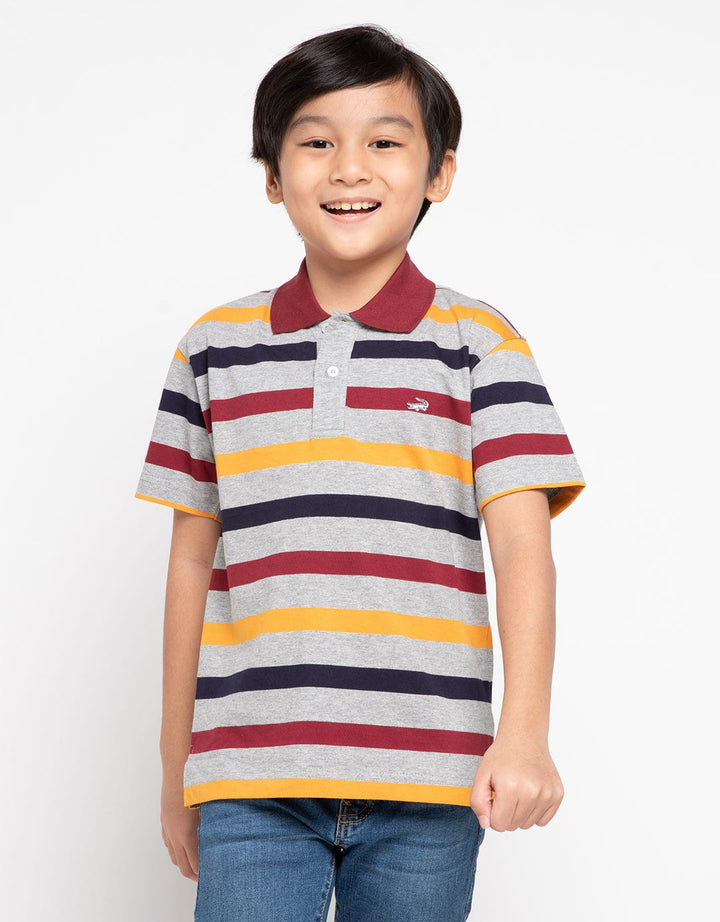 Crocodile Junior Polo Shirt Multi Stripe