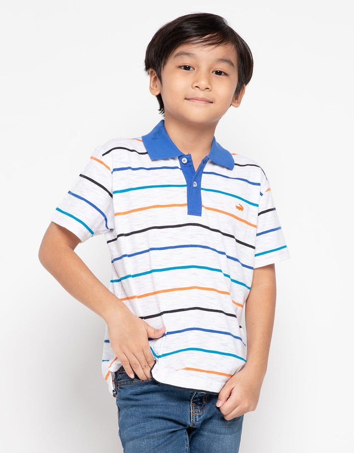 Crocodile Junior Polo Shirt Multi Stripe