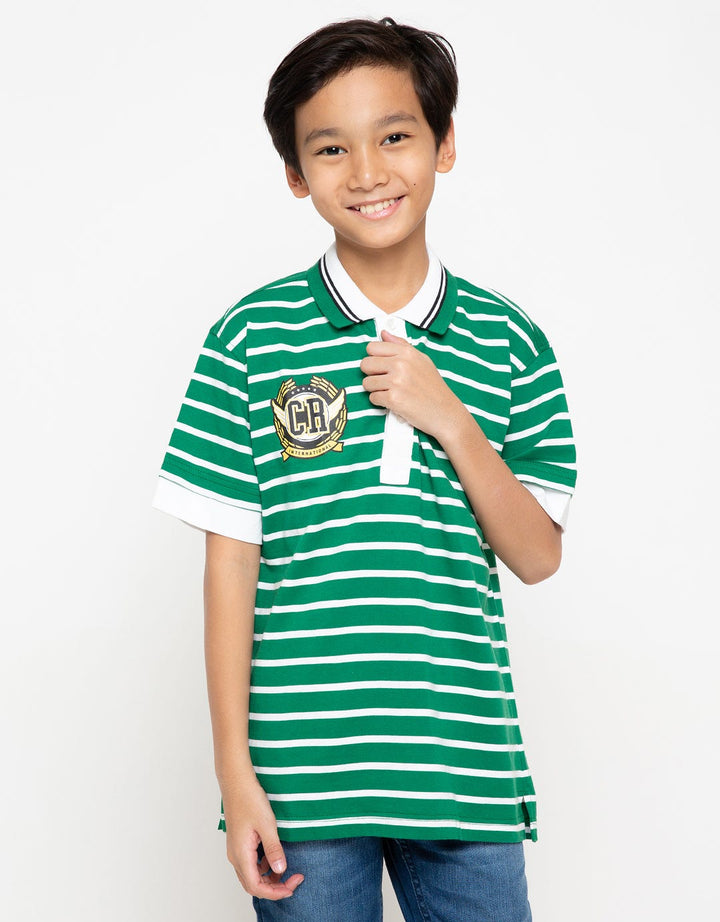 Crocodile Junior Polo T-Shirt Stripe