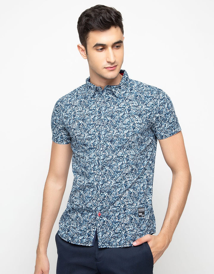 d&f Kemeja Lengan Pendek Full Print