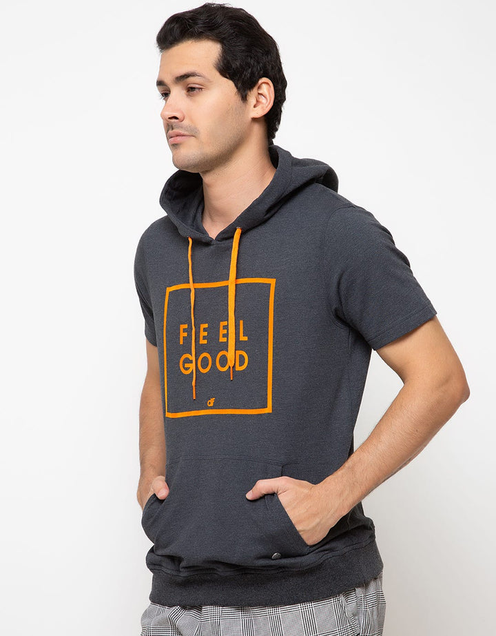 D&F T-shirt Hoodie Detail Print Wording
