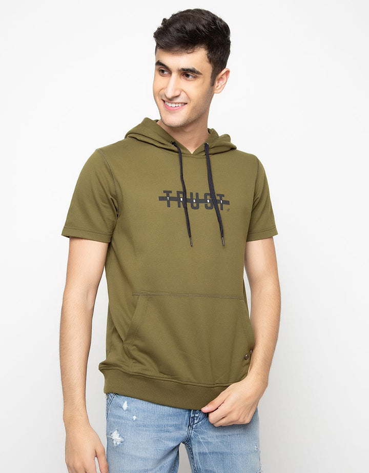 d&f T-shirt Hoodie Detail Print Wording
