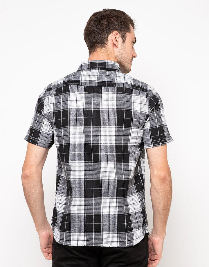 D'Britano Casual Plaid Short Sleeve Shirt