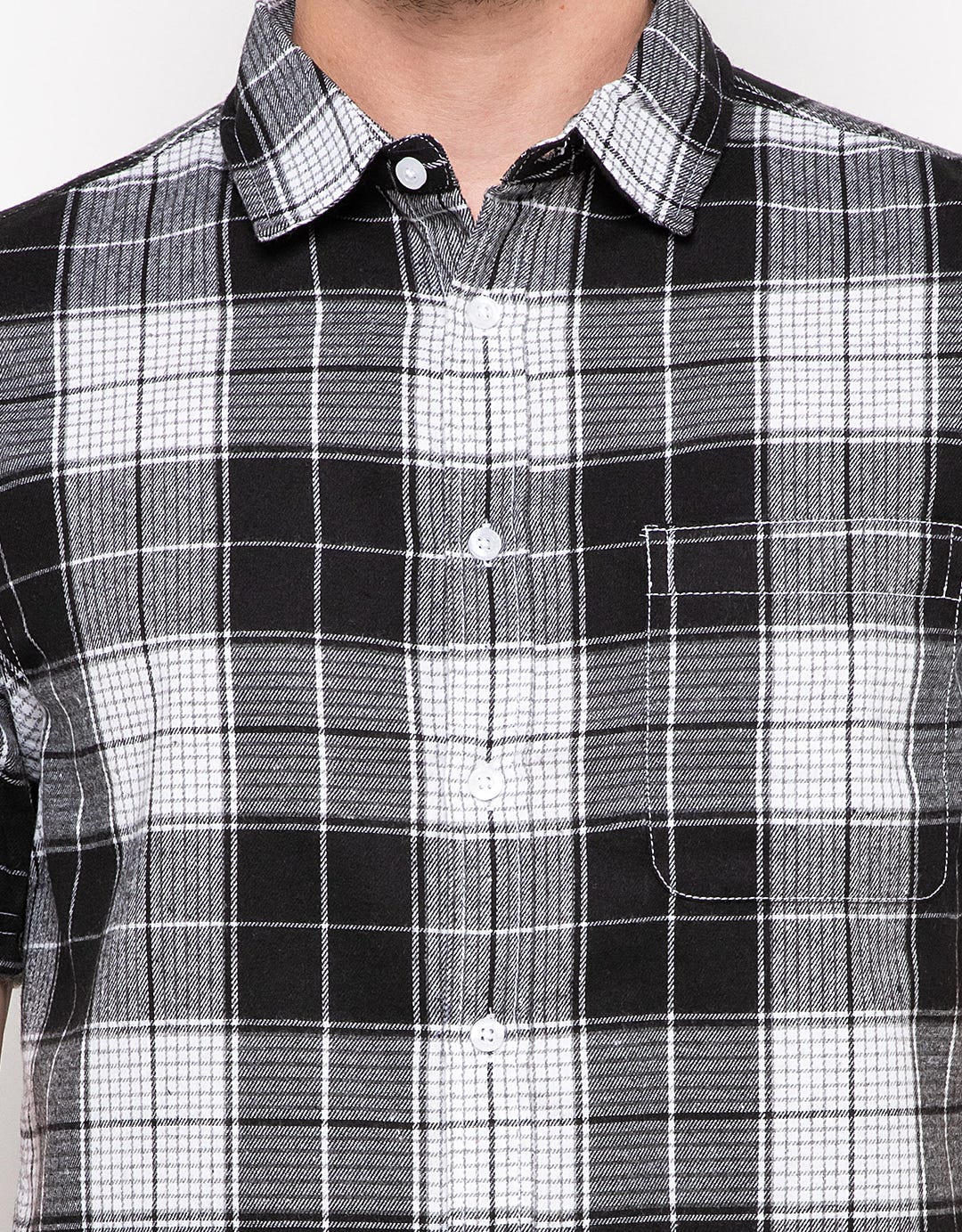 D'Britano Casual Plaid Short Sleeve Shirt