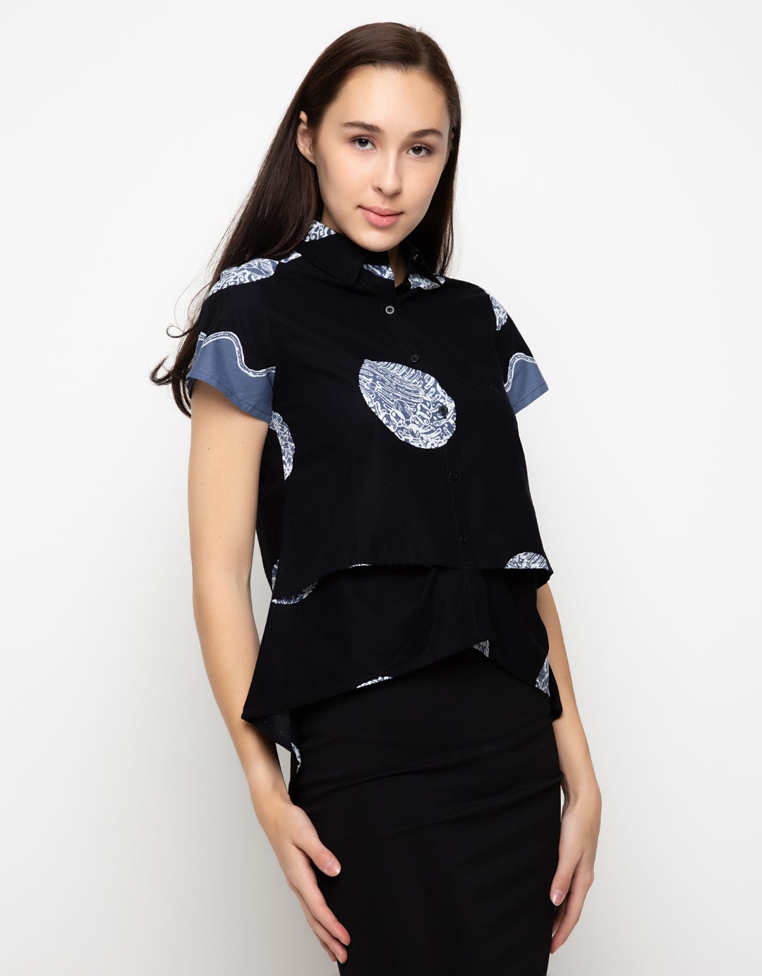 BATIK TOP DOT FLW