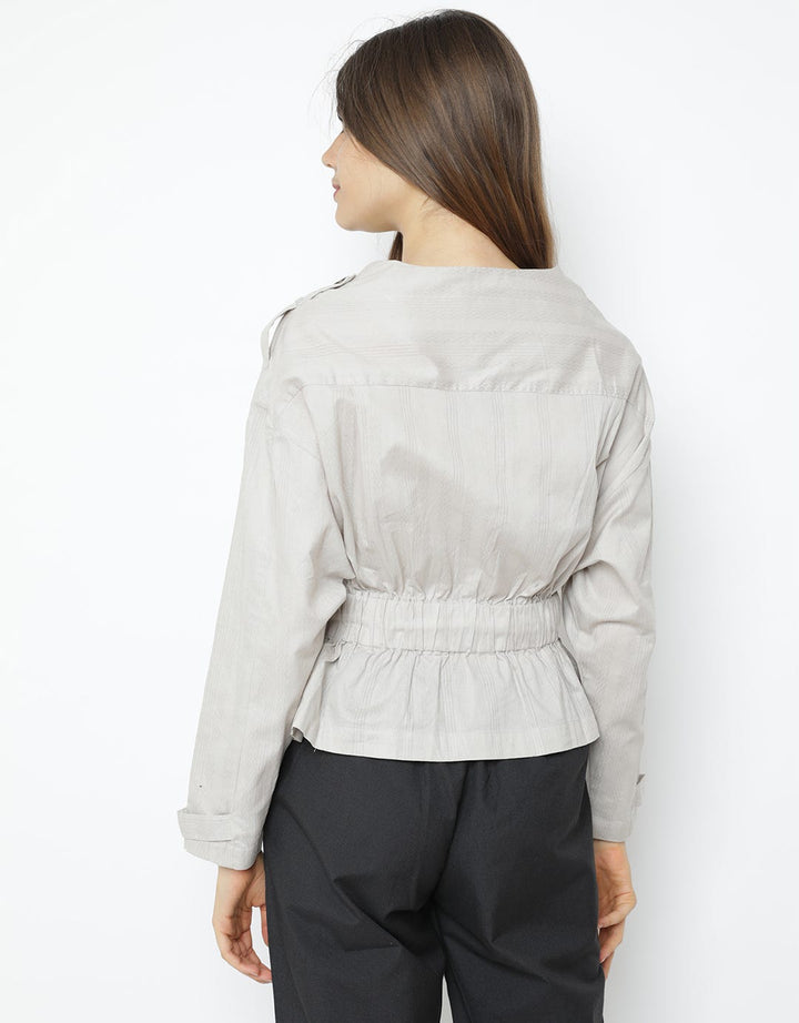 KHAKI JACKET DOBBY T