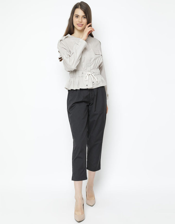KHAKI JACKET DOBBY T