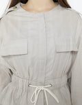 KHAKI JACKET DOBBY T