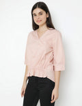 PINK TOP WVN WRITTEN B