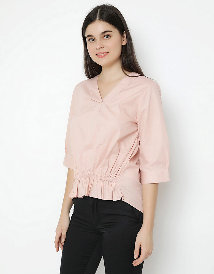 PINK TOP WVN WRITTEN B