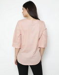 PINK TOP WVN WRITTEN B