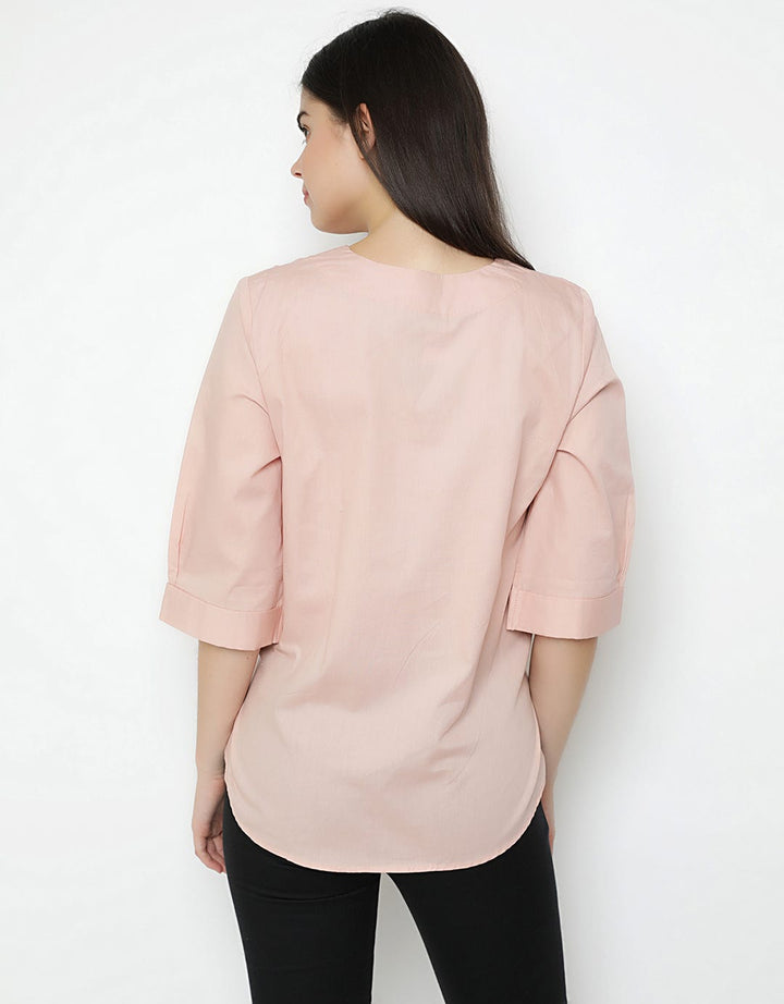 PINK TOP WVN WRITTEN B