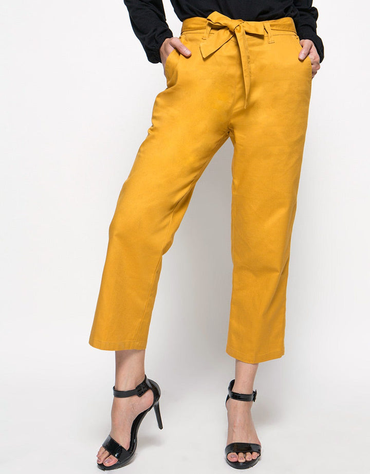 Details Palazzo Pants Tie Tie