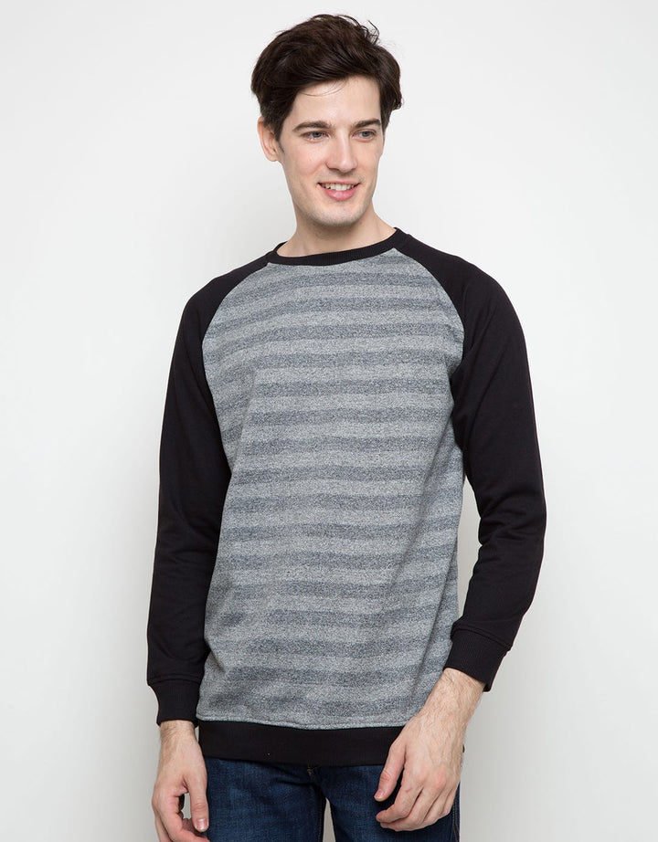 Details Jumper Long Sleeve R Neck Stripe Raglan