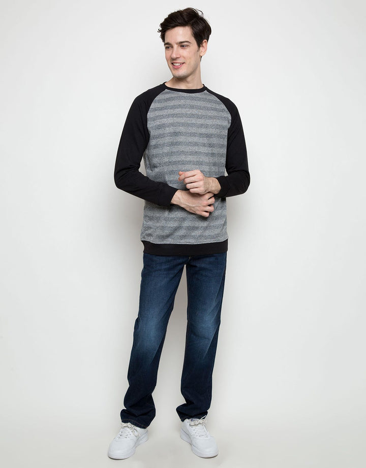 Details Jumper Long Sleeve R Neck Stripe Raglan