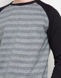 Details Jumper Long Sleeve R Neck Stripe Raglan