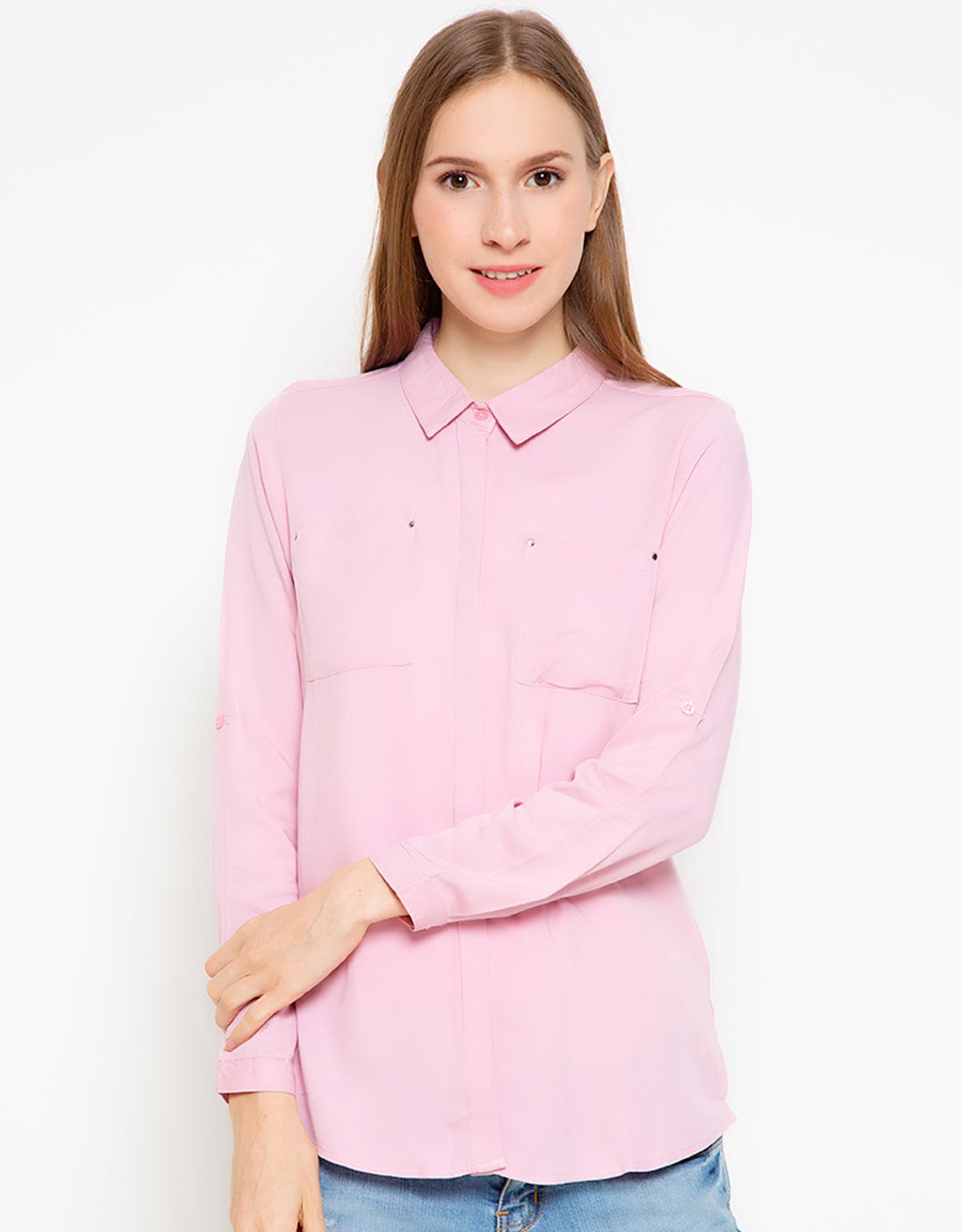 Details Long Sleeve Shirt Rivet