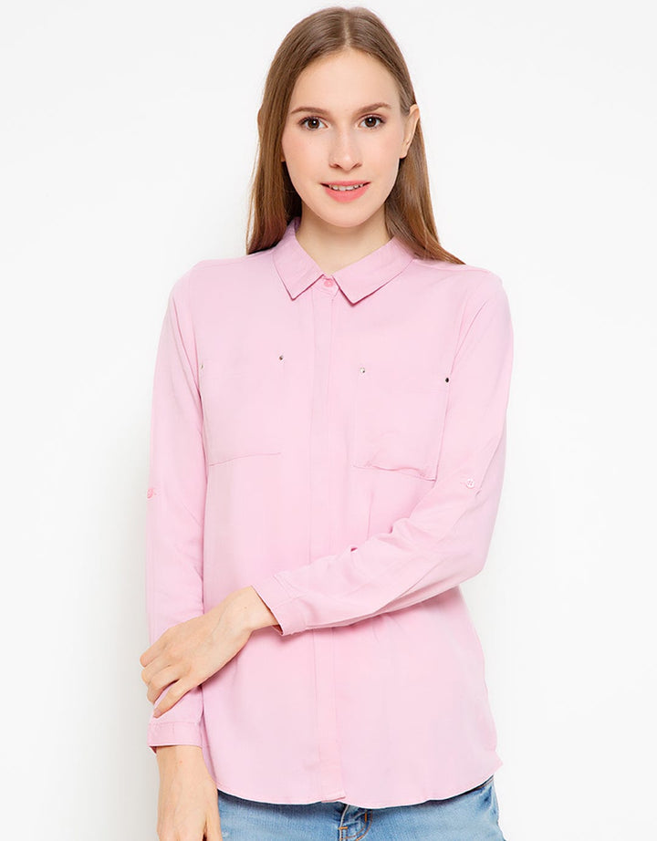 Details Long Sleeve Shirt Rivet