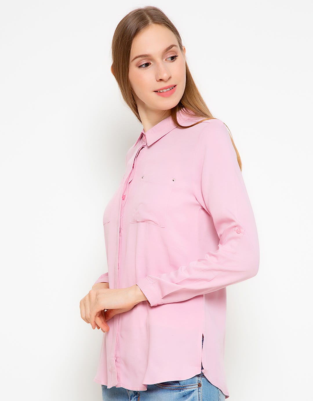 Details Long Sleeve Shirt Rivet
