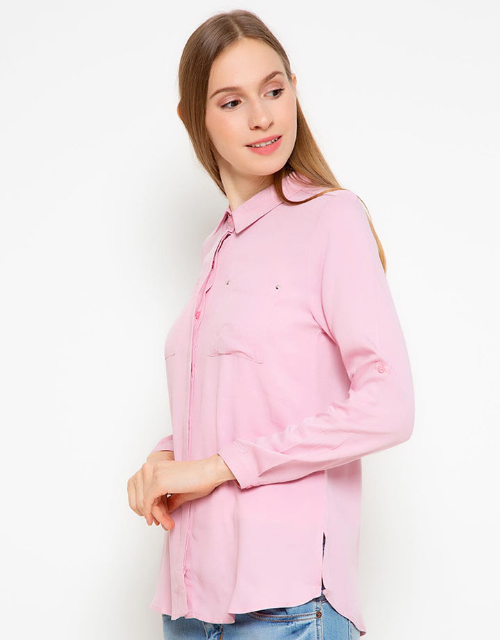 Details Long Sleeve Shirt Rivet
