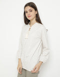 KHAKI TOP KNIT LS PR