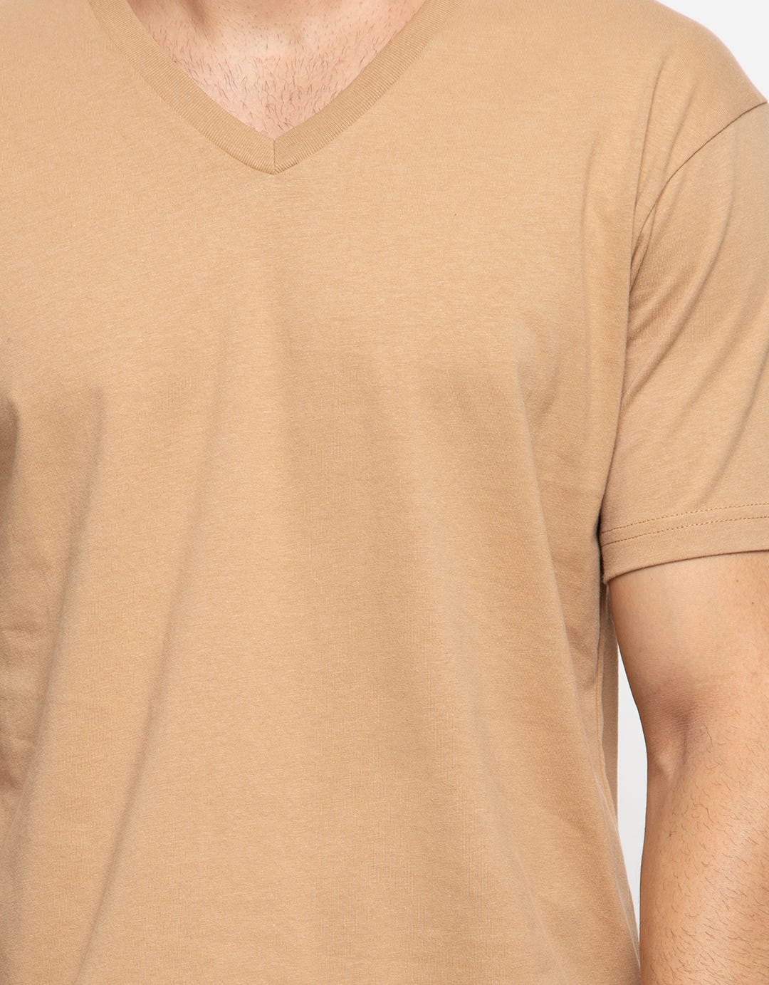 Key Item T-Shirt Details V Neck Jersey