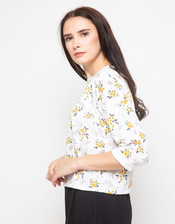TOP KNIT LS FP SML F