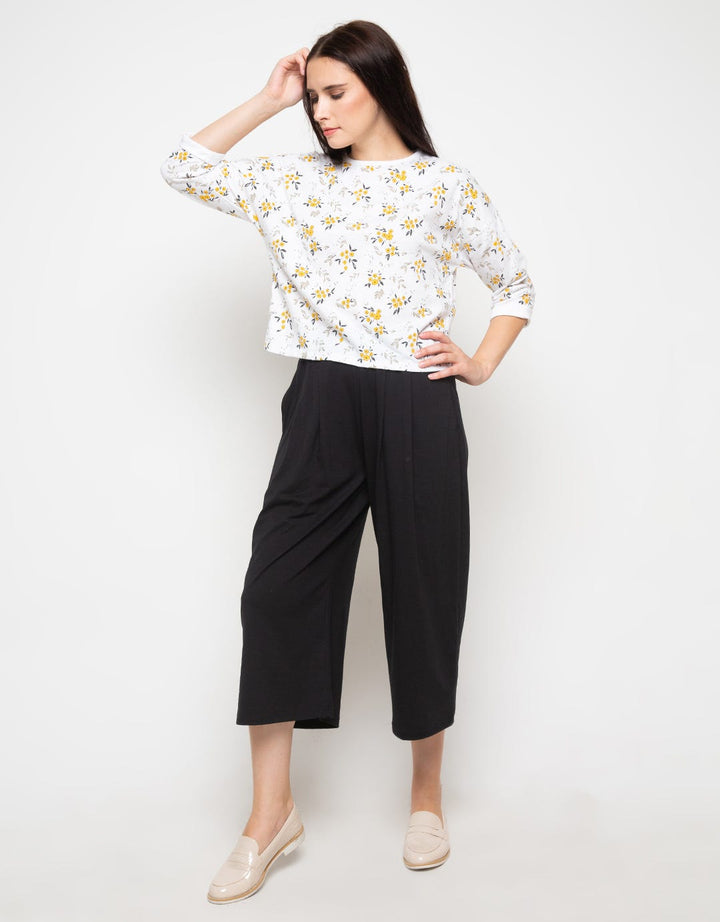 TOP KNIT LS FP SML F