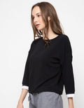 TOP KNIT LS TXT JERU