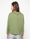 TOP KNIT LS HALF COL
