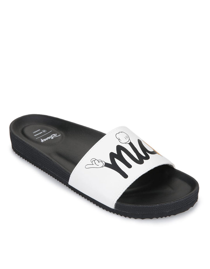 SANDAL SLIP ON TEXT