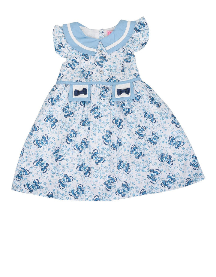 Donita Blue Butterfly Baby Casual Dress