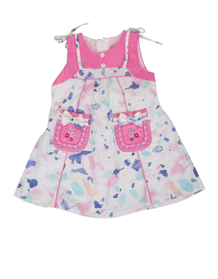Donita Pink Splash Baby Casual Dress