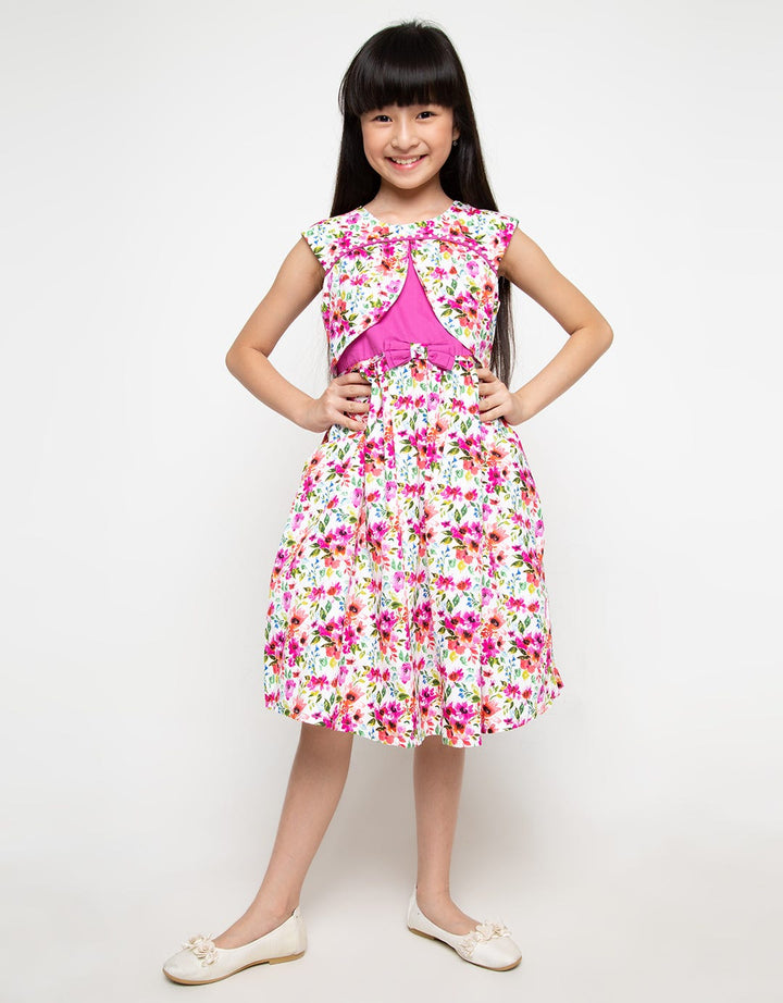 Donita Vest Dress Print Floral
