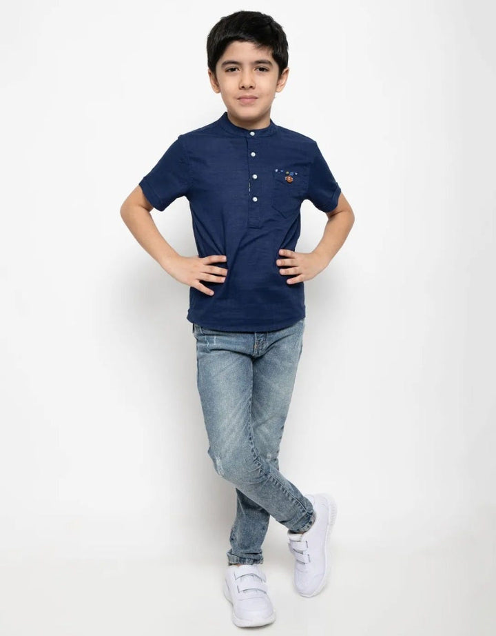 Jsp Boys Kemeja Tangan Pendek Dashing Blooms Kids 05 (5-14 Tahun)