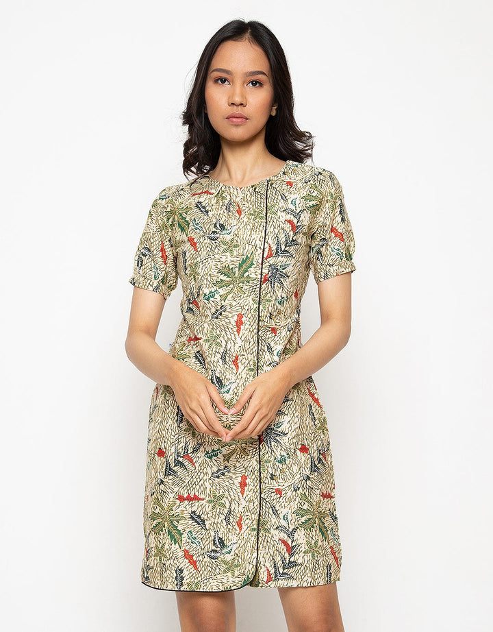 Arjuna Weda Sackdress Batik Ceplok Daun Singkong