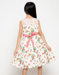 Donita Flower Two Button Dress