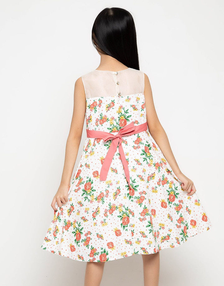 Donita Sleeveless Full Print Motif