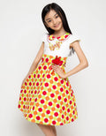 Donita Casual Dress Polkadot With Embroidery