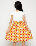 Donita Casual Dress Polkadot With Embroidery