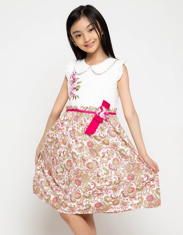 Donita Casual Dress Flower Print Collar