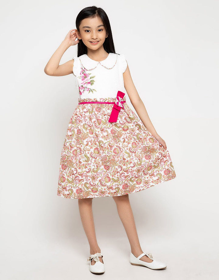 Donita Casual Dress Flower Print Collar