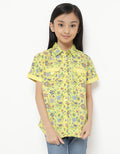Pingu Club Dress Lengan Pendek Motif Bunga