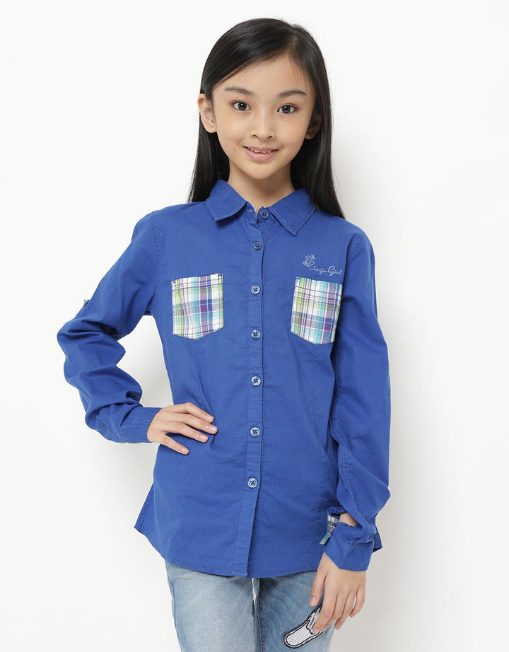 Pingu Club Dress Lengan Panjang Polos